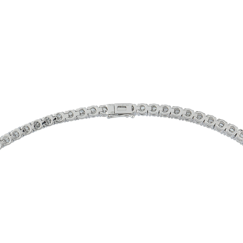 Exclusive Platinum 23.01ct Diamond Tennis Necklace