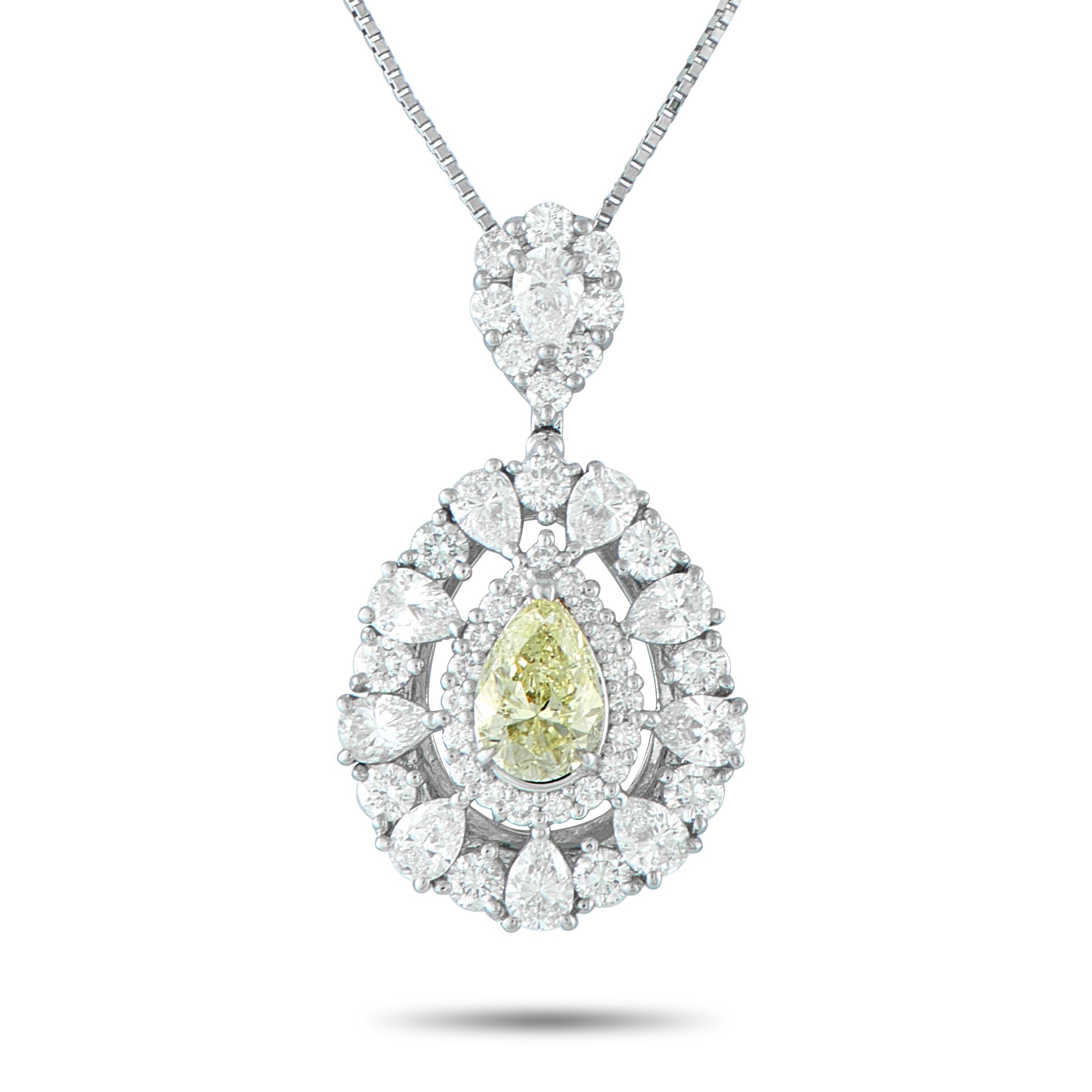 Exclusive Platinum 3.01ct Diamond Pear Necklace MF16-101525 – This Exclusive  necklace delivers a perfect drop of light