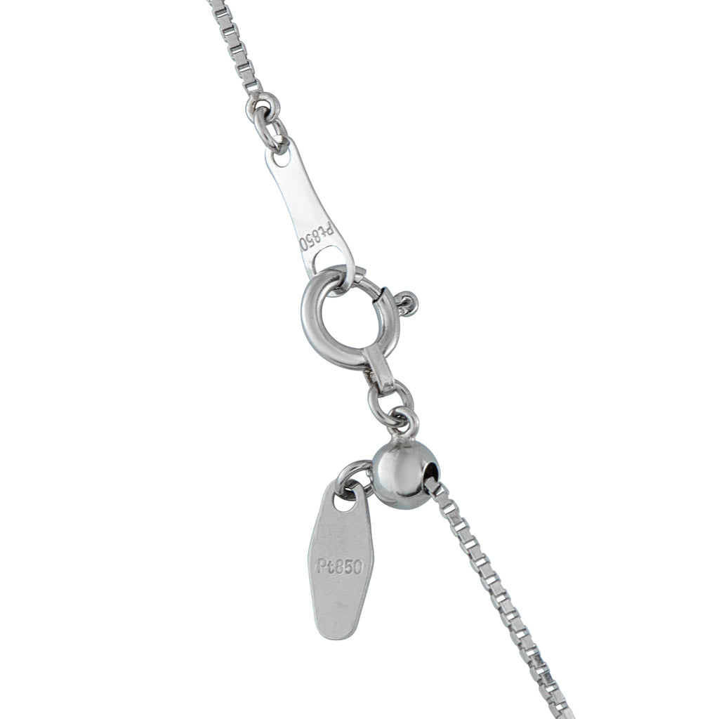 Platinum 1.10ct Diamond Square Pendant