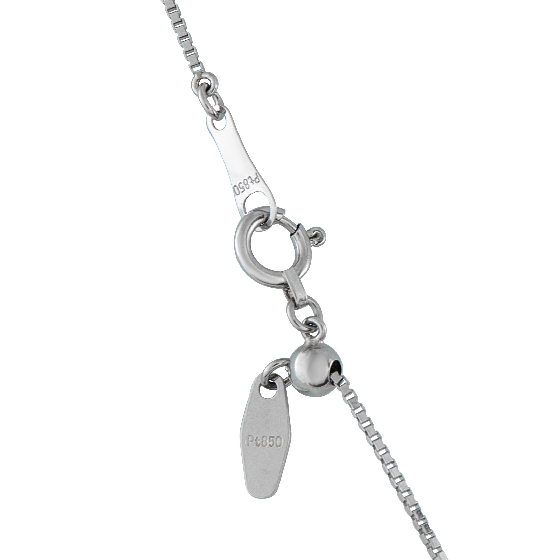 Platinum 1.10ct Diamond Square Pendant