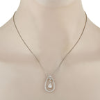 Exclusive Platinum 1.67ct Diamond Teardrop Necklace