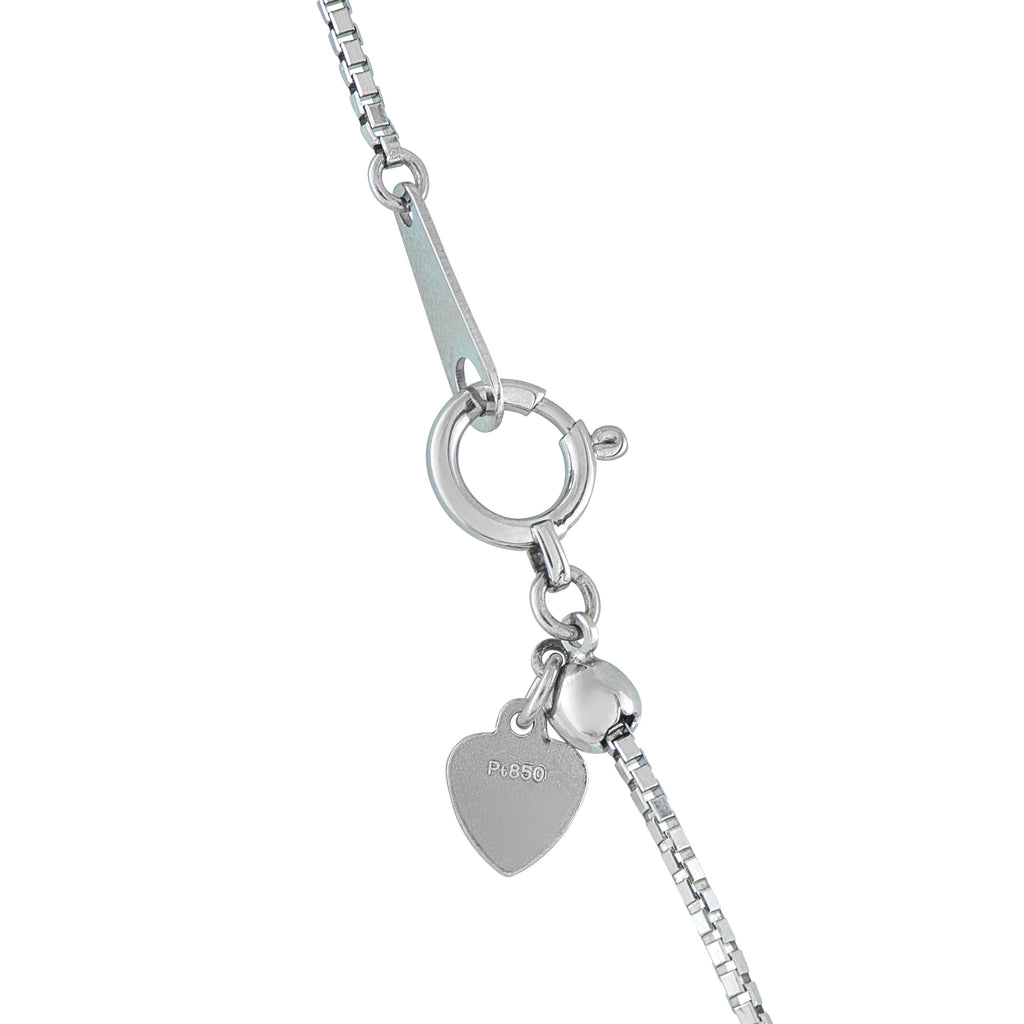 Platinum 1.67ct Diamond Teardrop Necklace