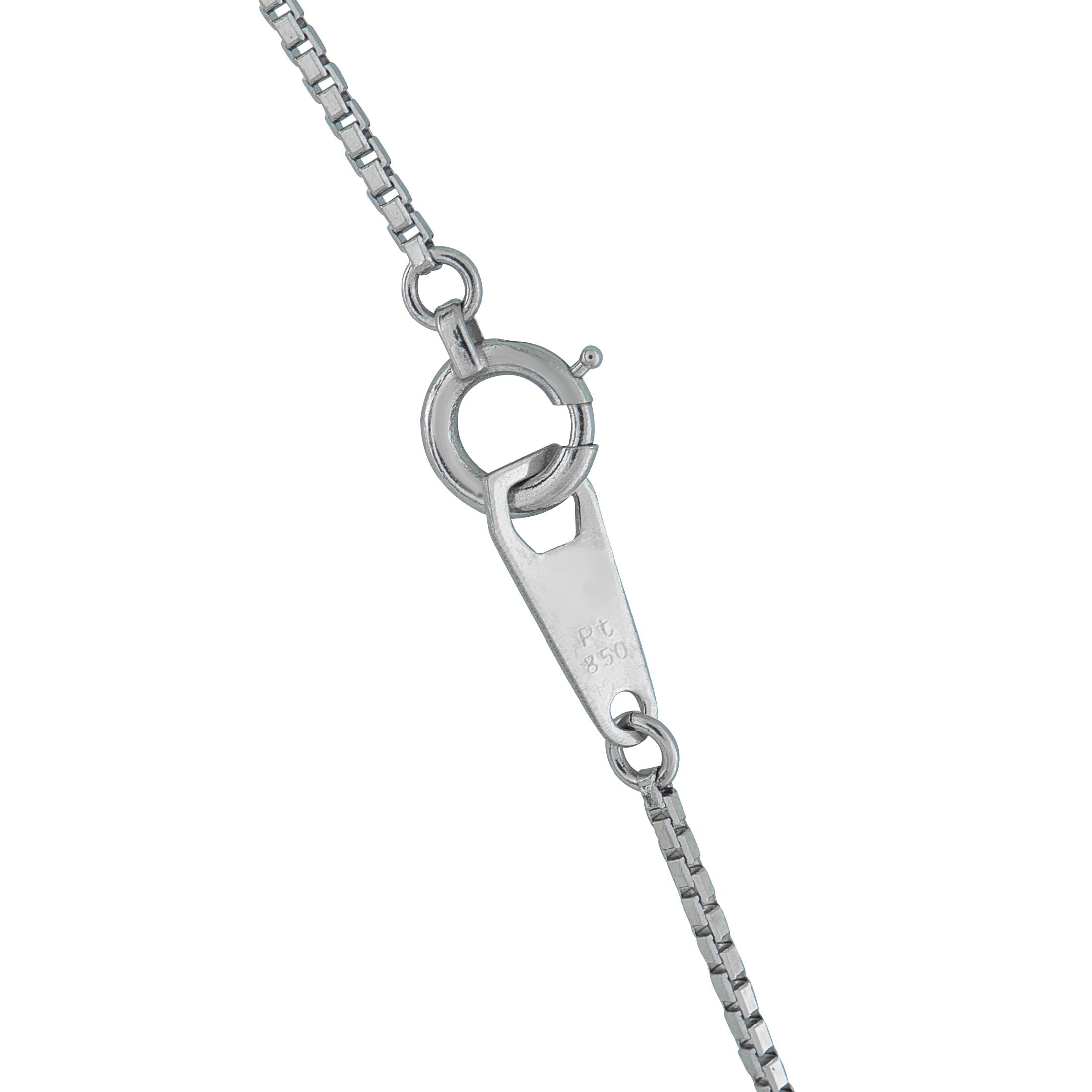 Exclusive Platinum 0.44ct Round Diamond Necklace