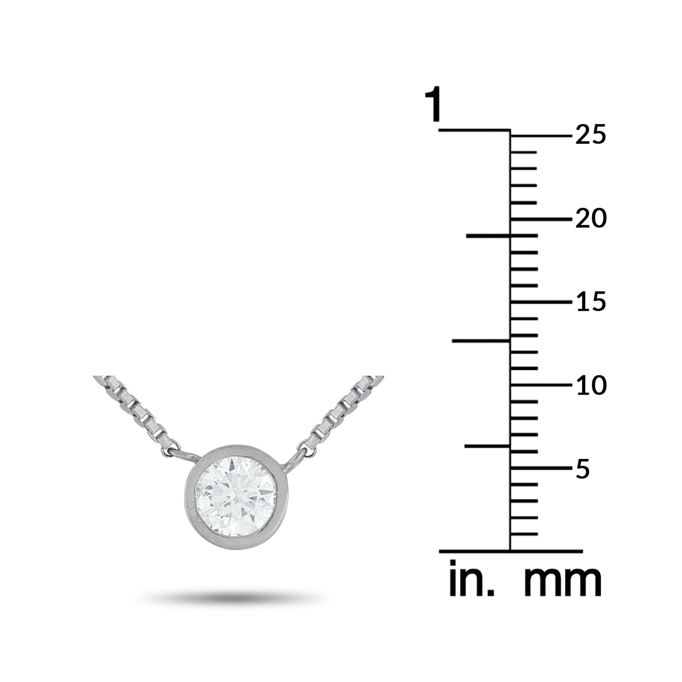 Exclusive Platinum 0.44ct Round Diamond Necklace