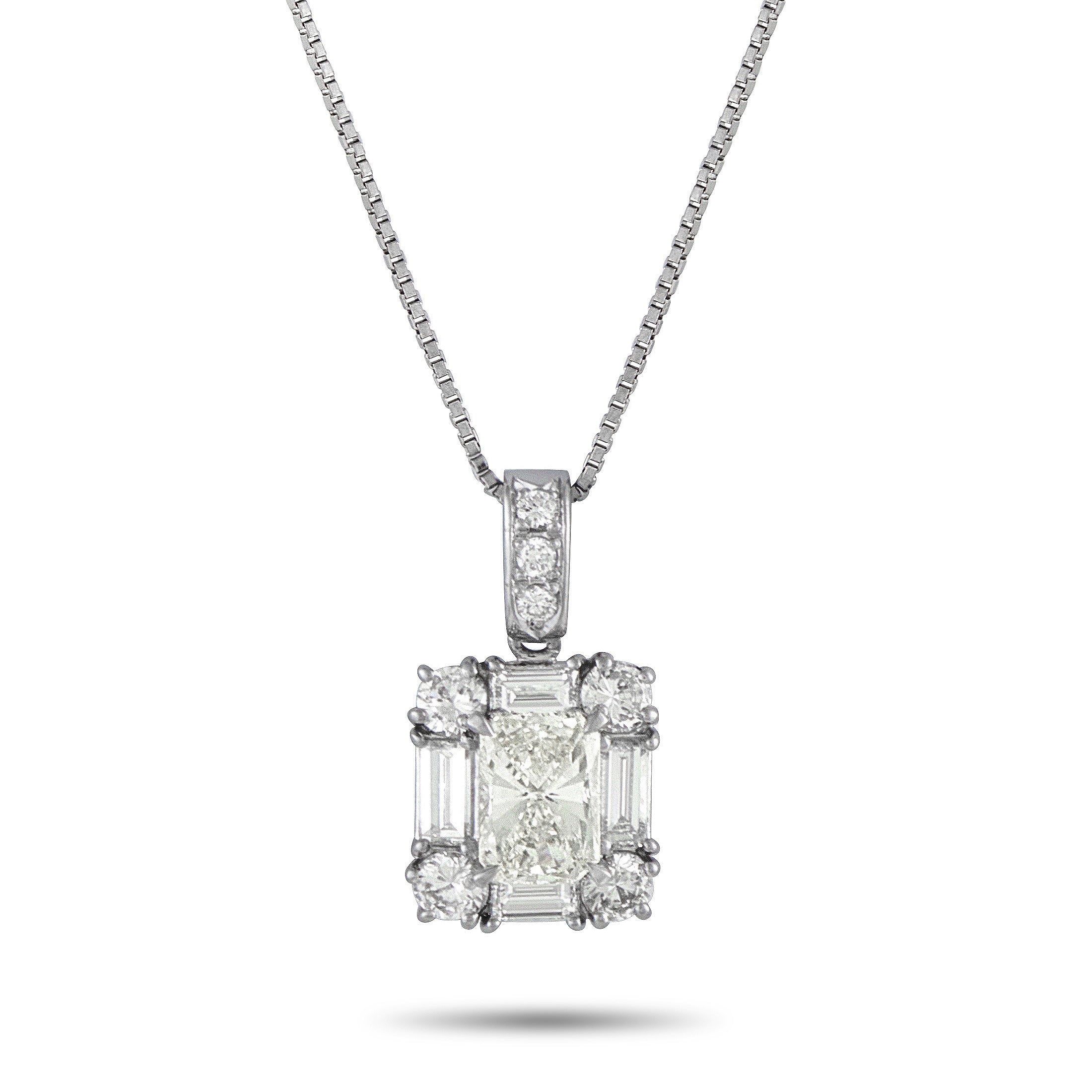 Exclusive Platinum 2.0ct Diamond Pendant – This luxury necklace will provide any ensemble with the perfect amount of sparkle