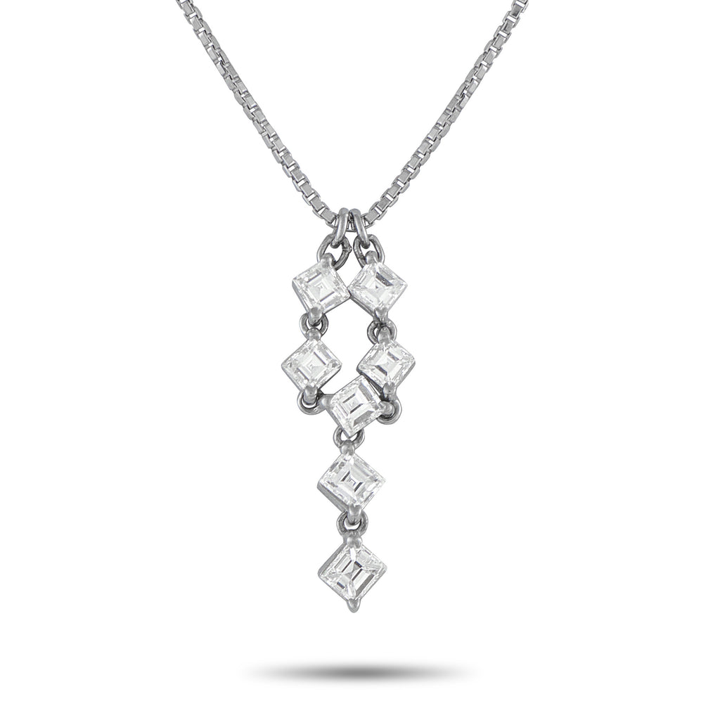 Platinum 1.07ct Diamond Necklace