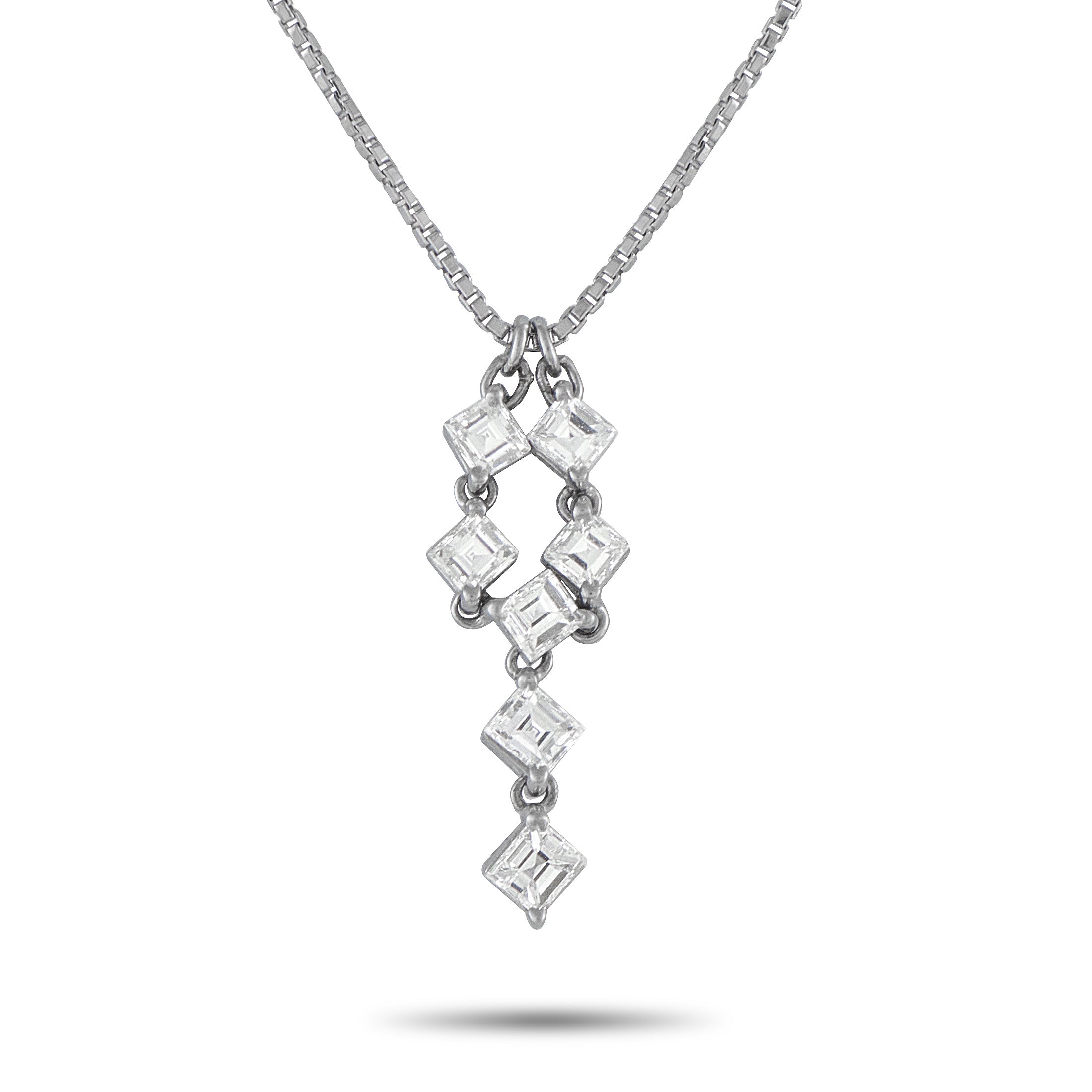 Platinum 1.07ct Diamond Necklace