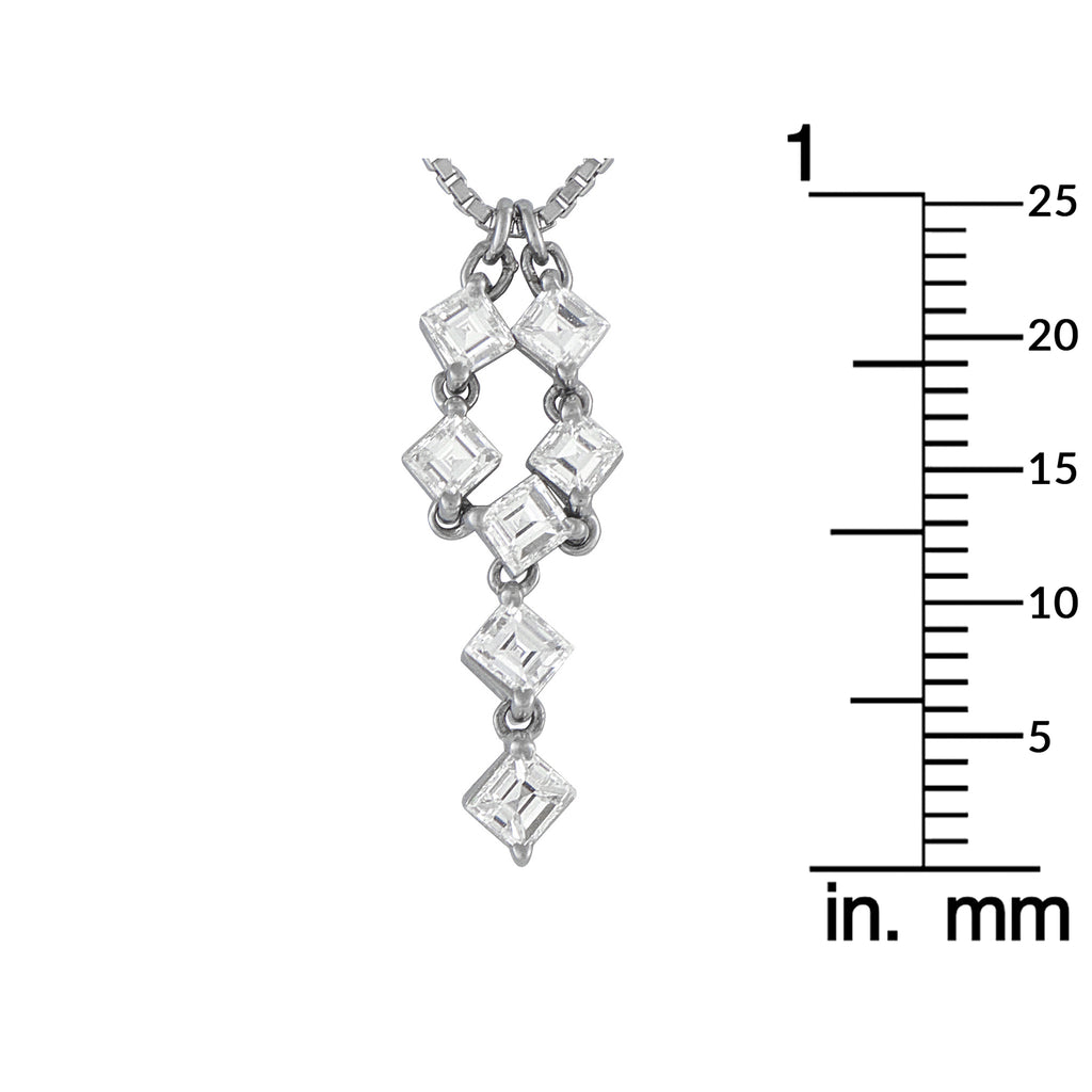 Platinum 1.07ct Diamond Necklace