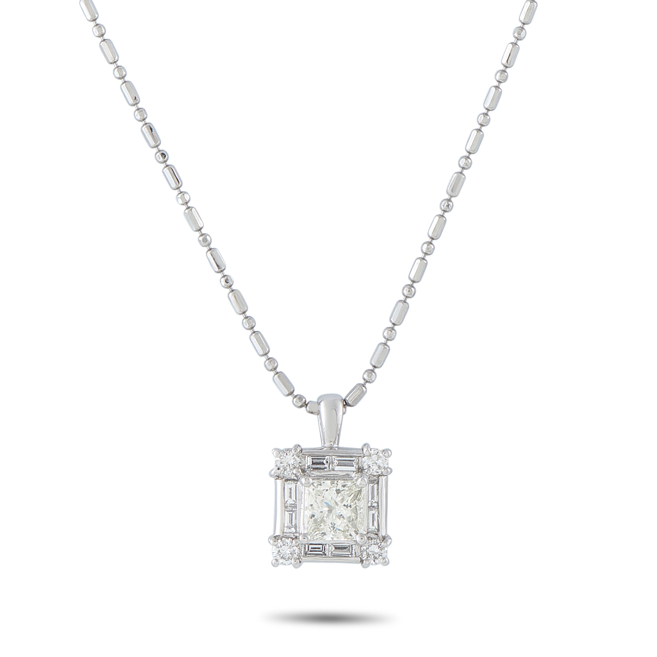 Platinum 1.53ct Diamond Pendant