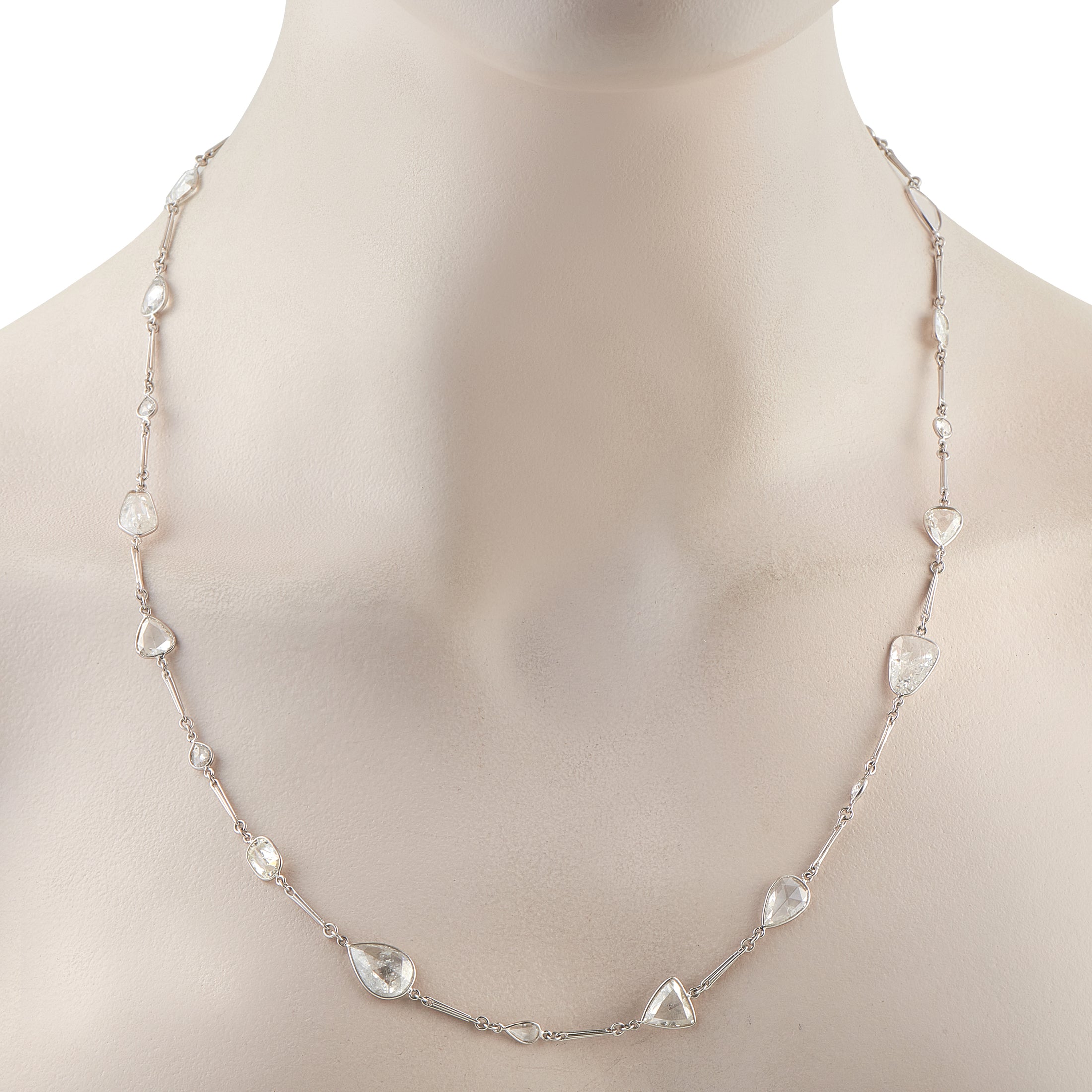 Platinum 19.60ct Diamond Necklace