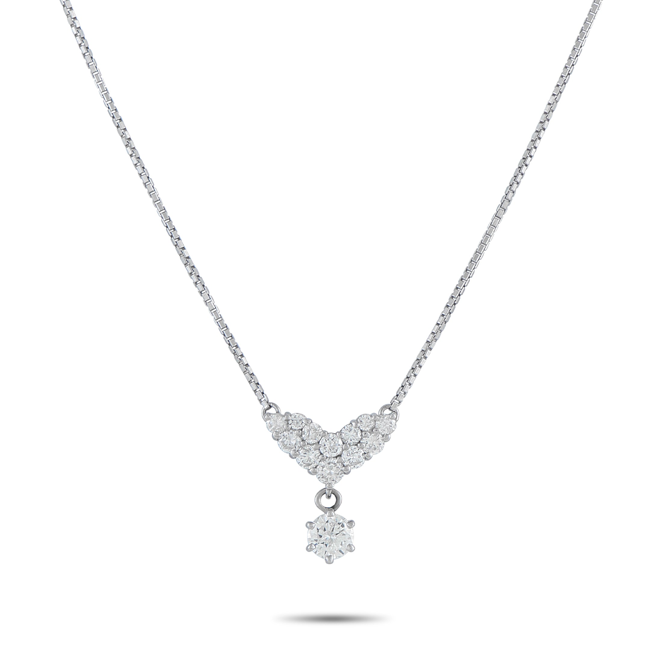 Platinum 1.02ct Diamond Necklace
