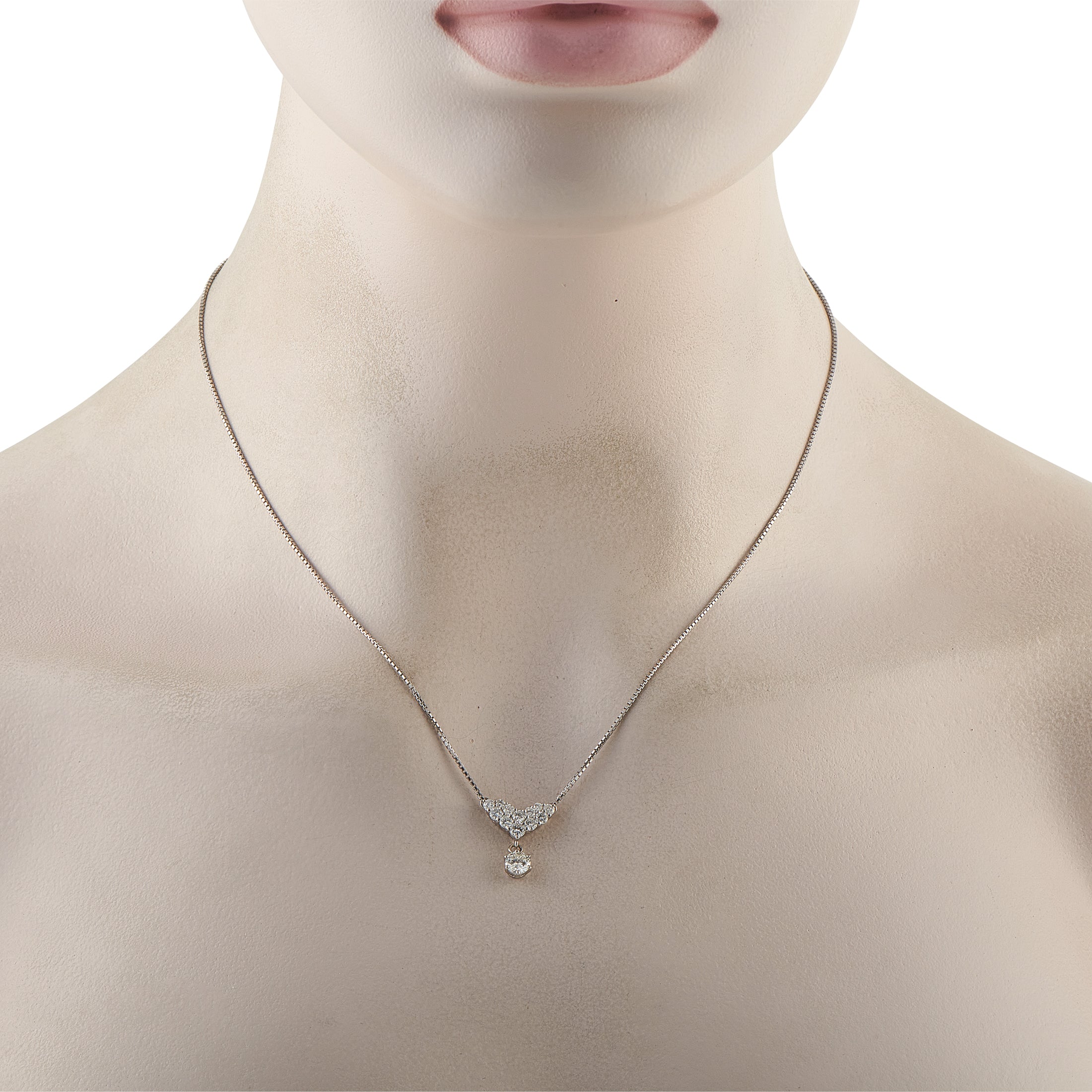 Platinum 1.02ct Diamond Necklace
