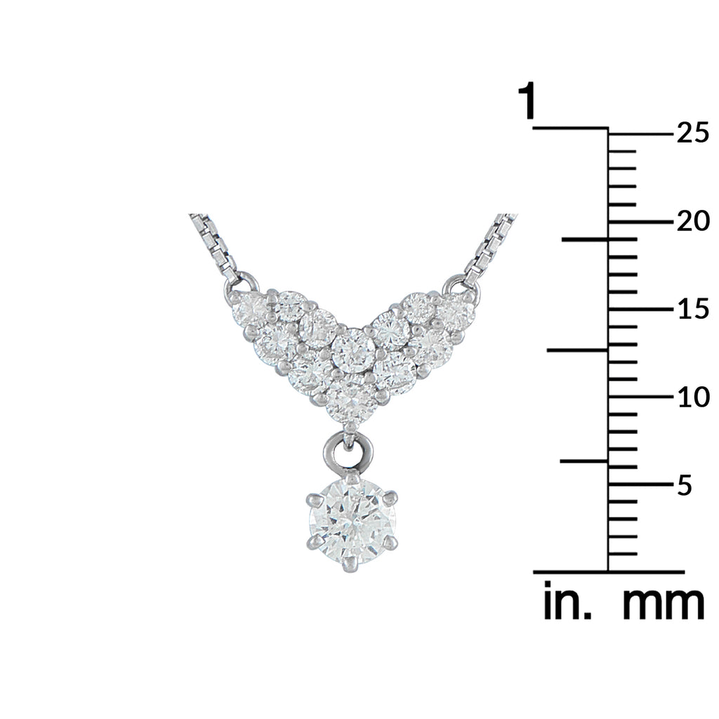 Platinum 1.02ct Diamond Necklace