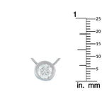 Platinum 1.01ct Diamond Solitare Necklace