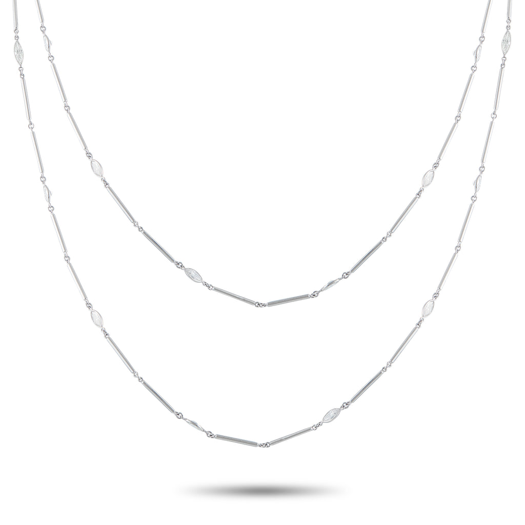 Platinum 10.0ct Diamond Necklace