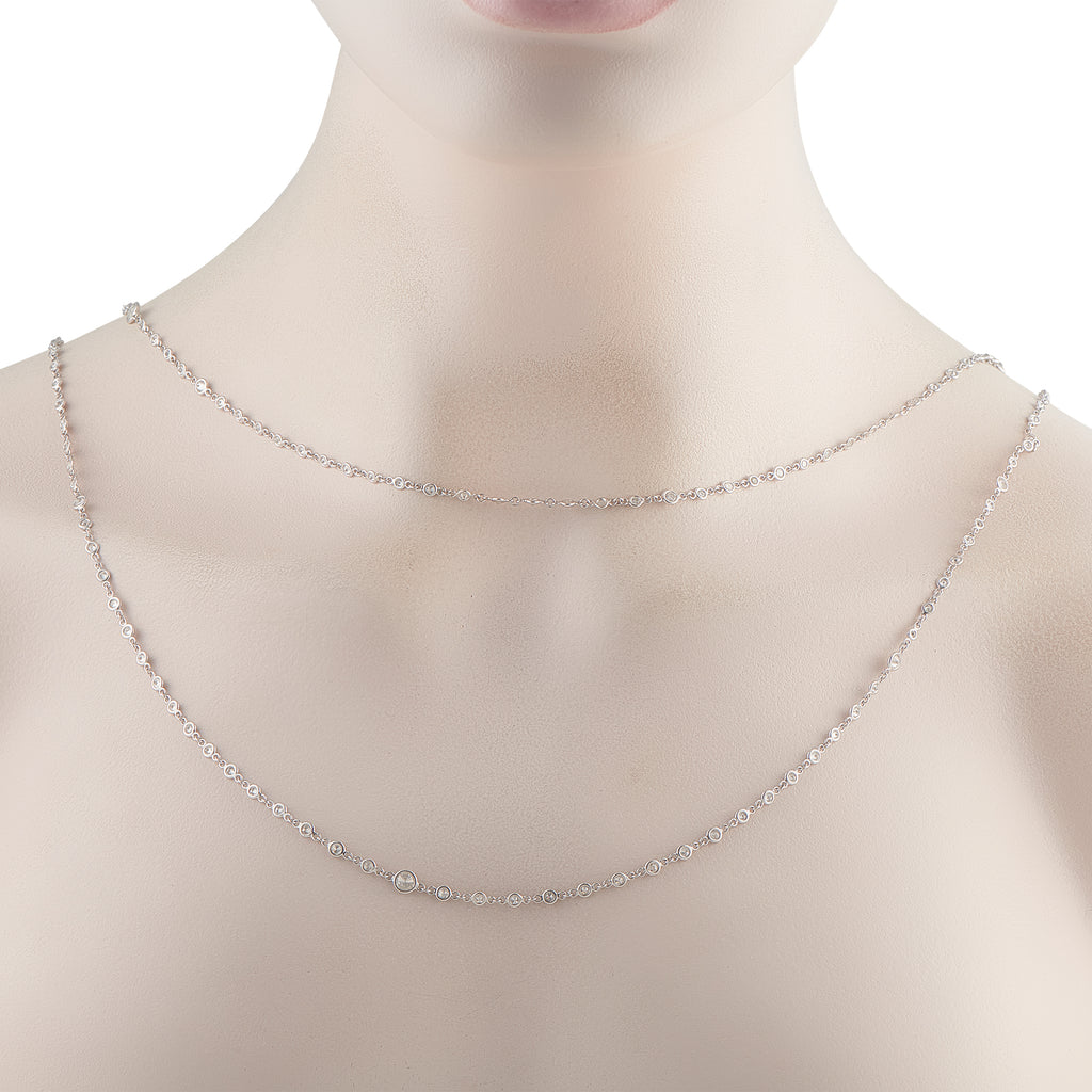Platinum 9.47ct Diamond Necklace