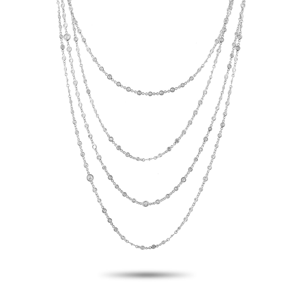 Platinum 13.72ct Diamond Necklace