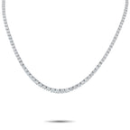Platinum 12.50ct Diamond Tennis Necklace