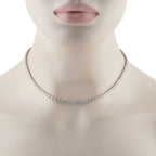 Platinum 12.50ct Diamond Tennis Necklace