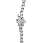 Platinum 12.50ct Diamond Tennis Necklace