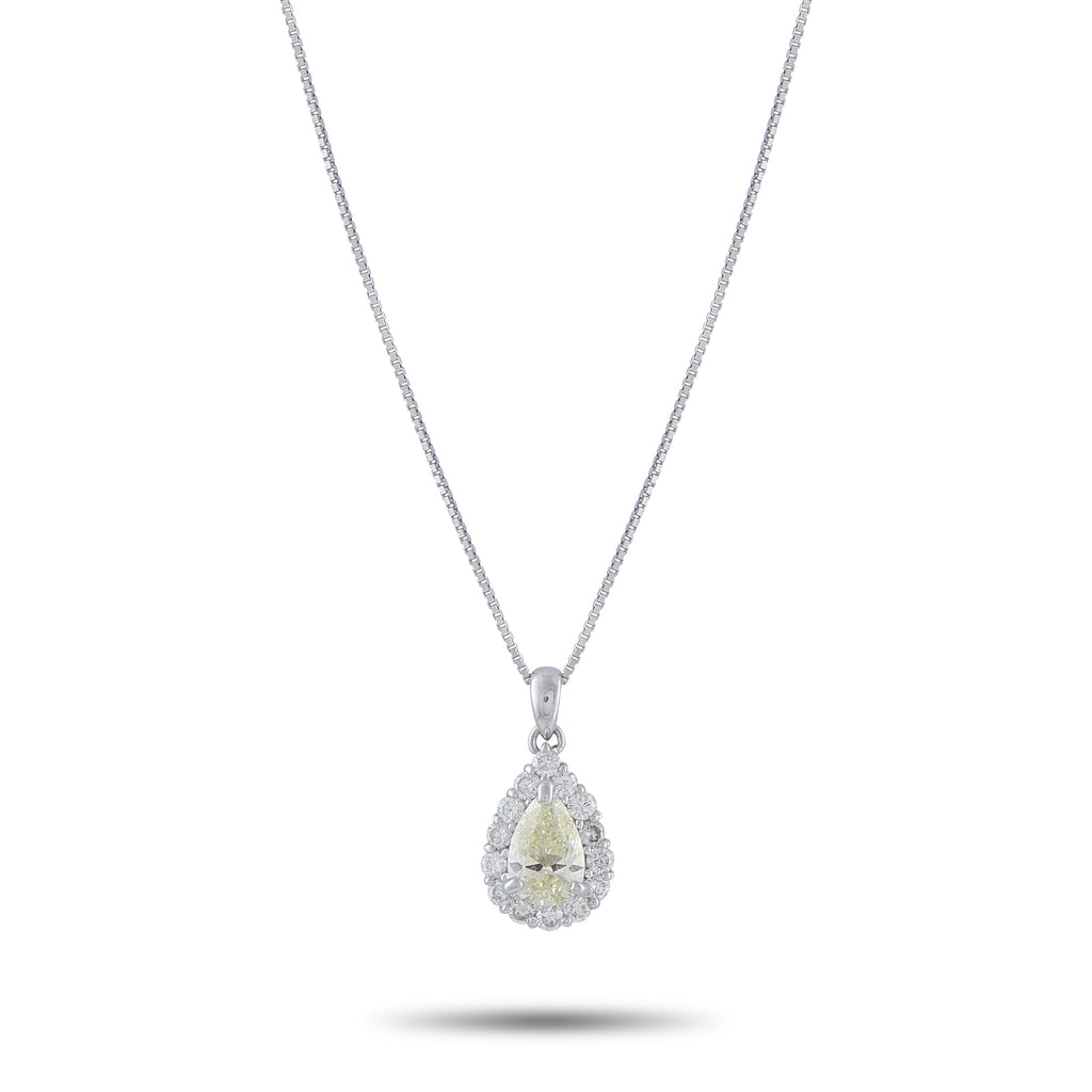 Platinum 1.45ct Diamond Pendant