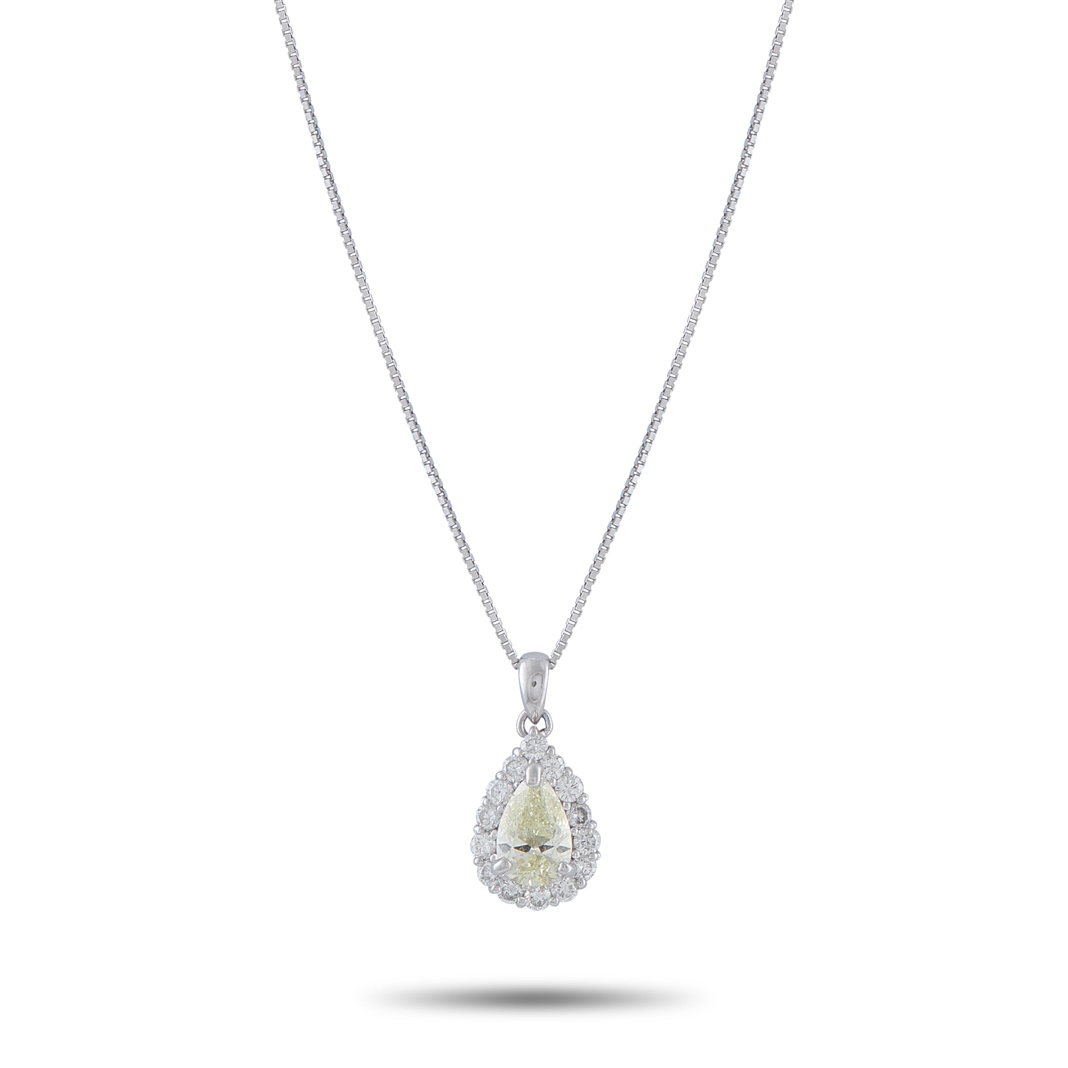 Platinum 1.45ct Diamond Pendant