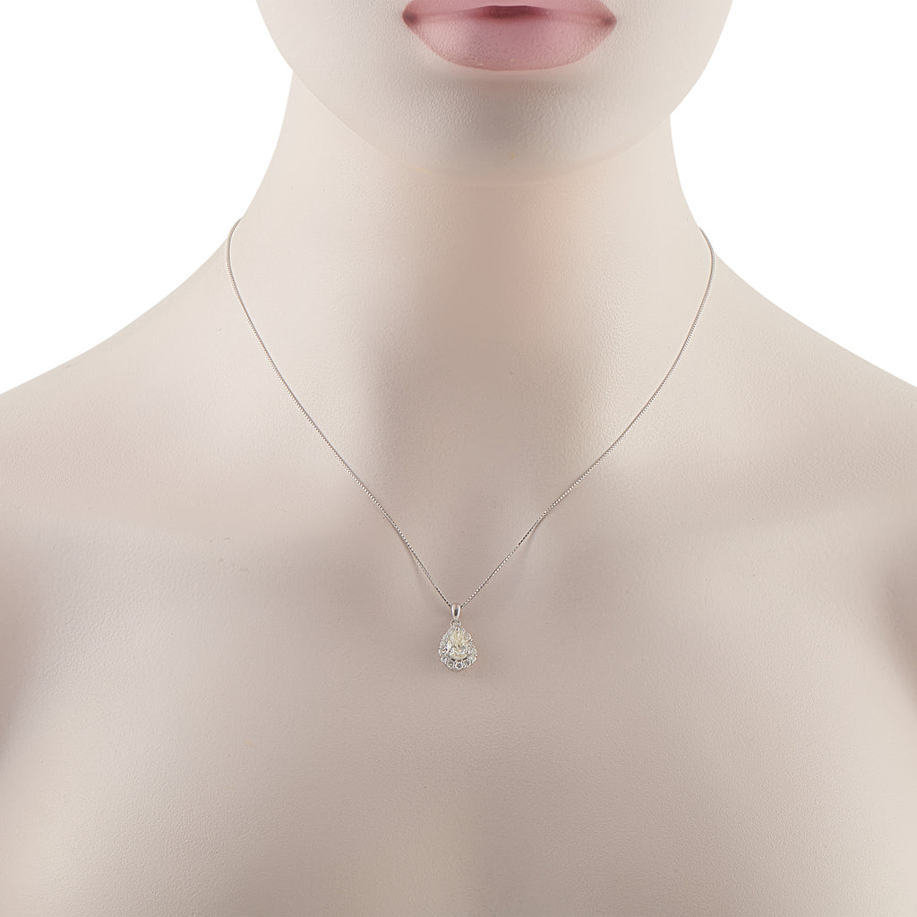 Platinum 1.45ct Diamond Pendant