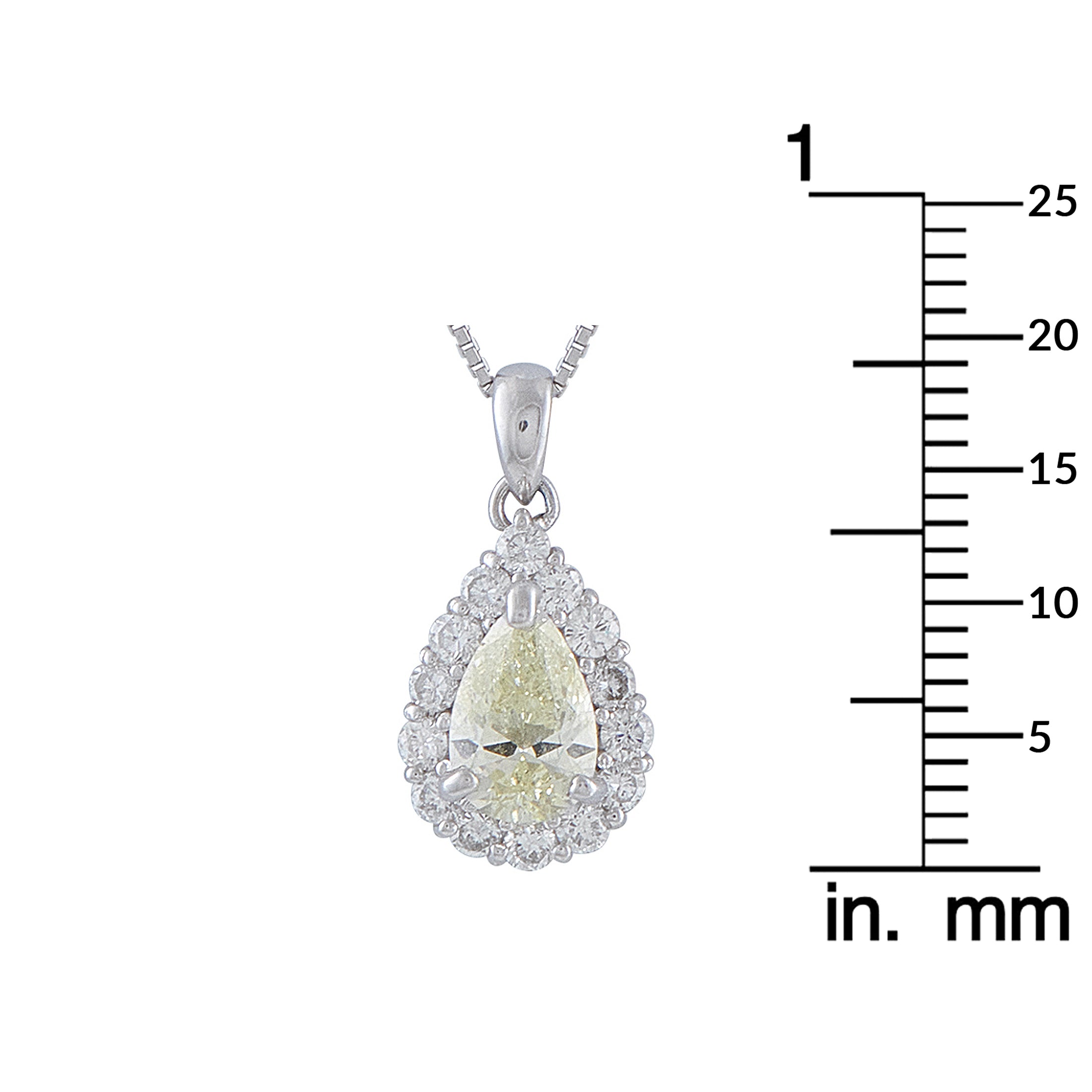 Platinum 1.45ct Diamond Pendant