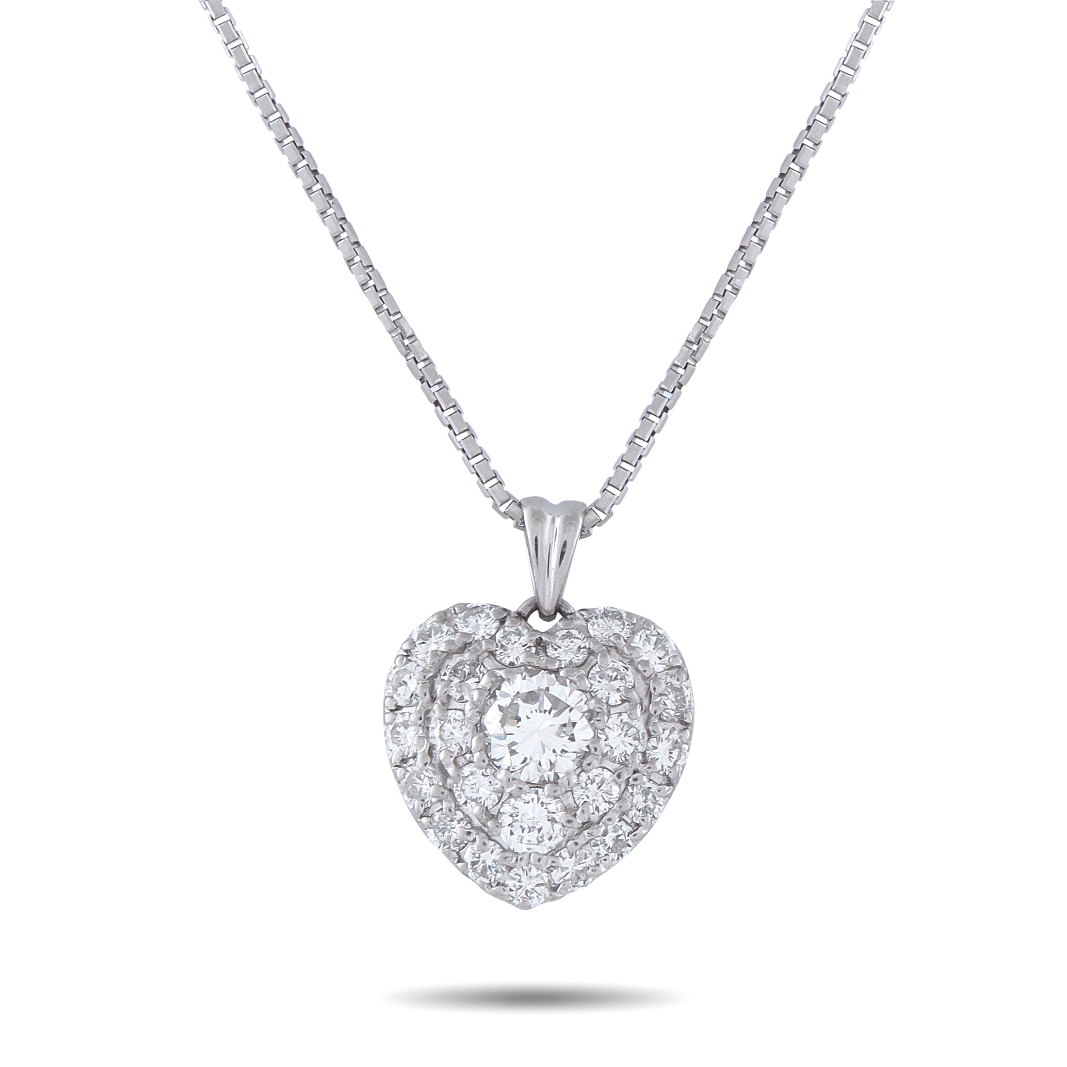 Platinum 1.12ct Diamond Pendant