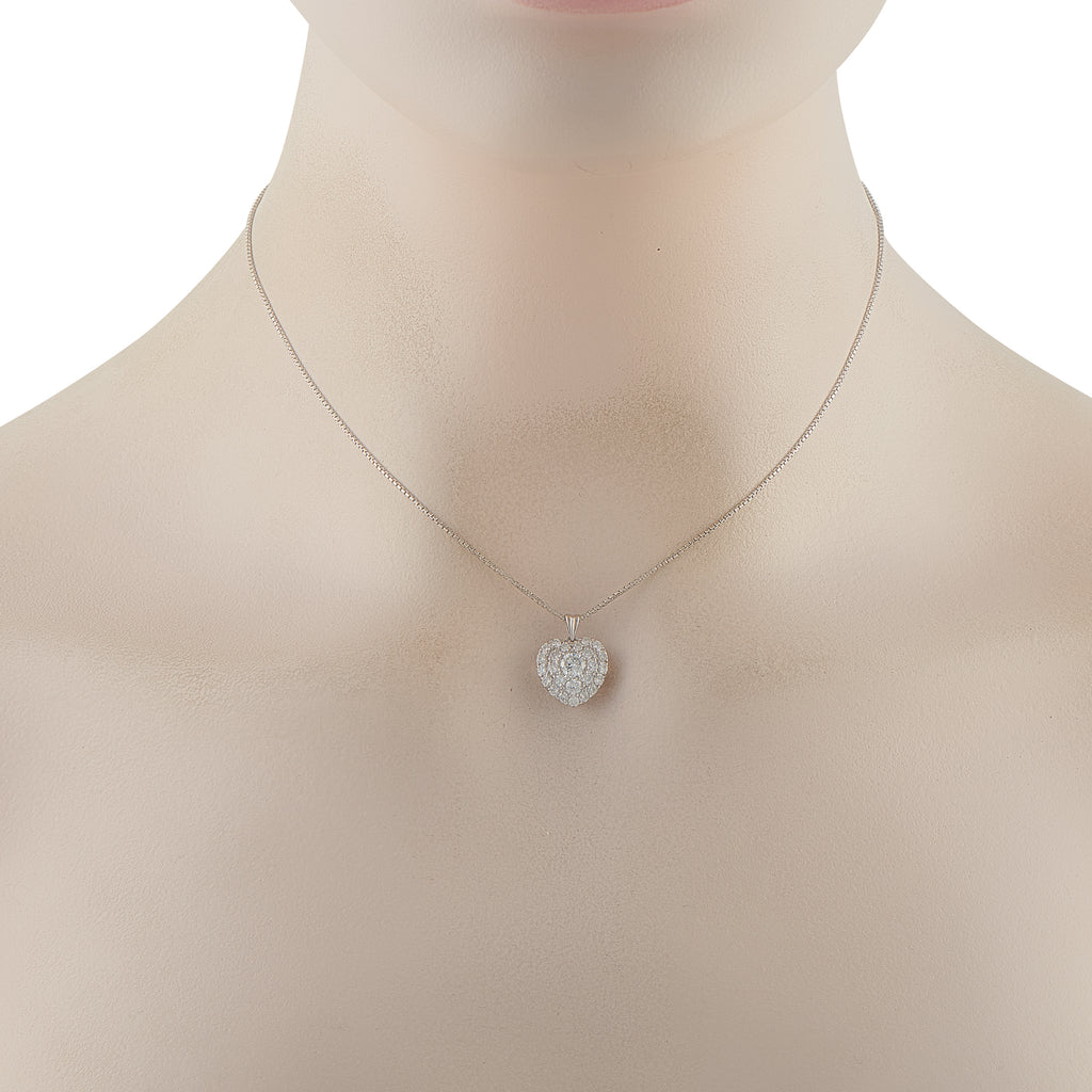 Platinum 1.12ct Diamond Pendant
