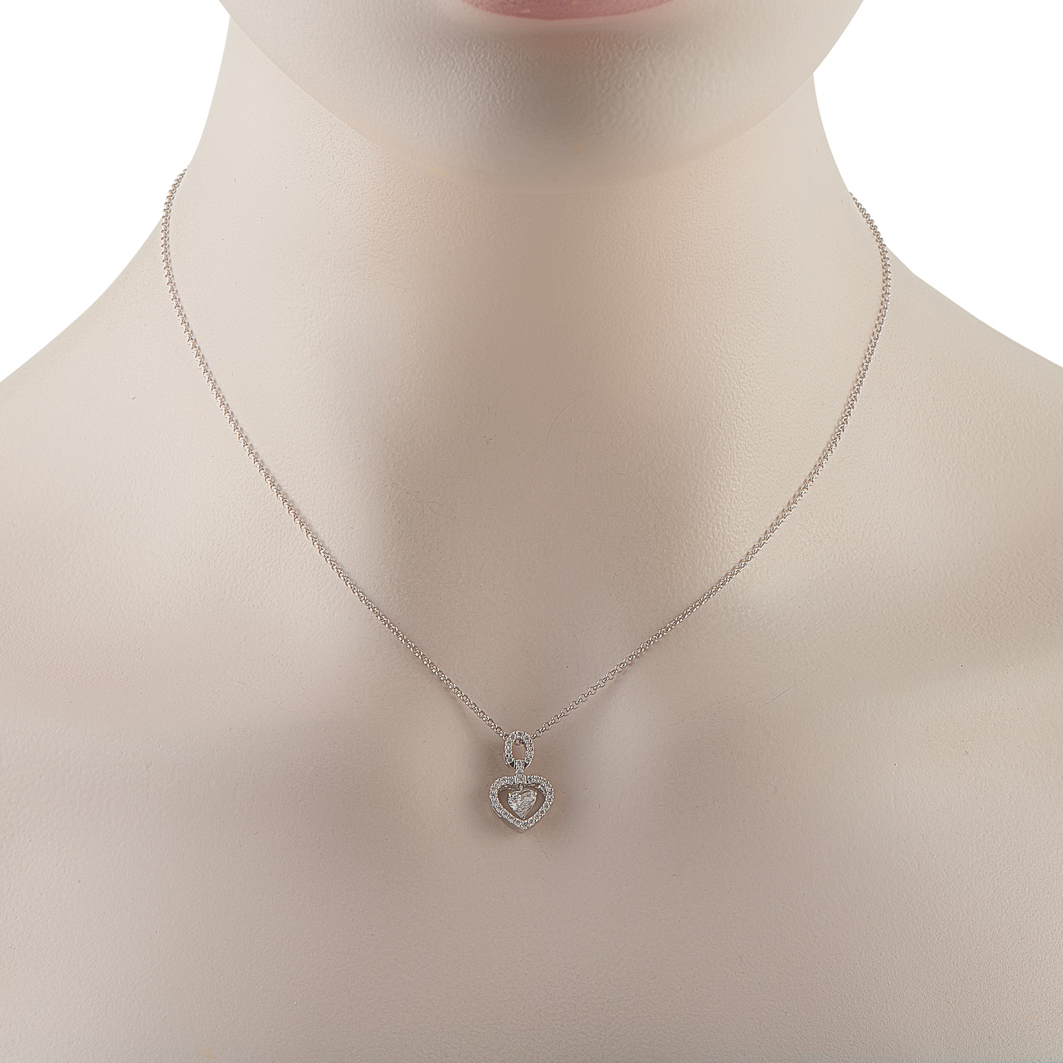 Platinum 0.51ct Diamond Pendant