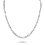 Platinum 35.43ct Diamond Tennis Necklace