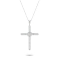 Platinum 1.95ct Diamond Cross Pendant