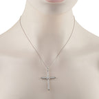 Platinum 1.95ct Diamond Cross Pendant