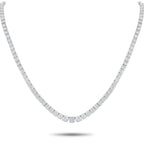 Platinum 40.47ct Diamond Tennis Necklace