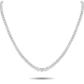 Platinum 40.47ct Diamond Tennis Necklace