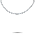 Platinum 29.80ct Diamond Tennis Necklace