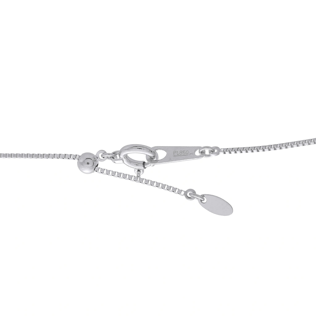 Platinum 1.78ct Diamond Oval Halo Pendant