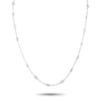 Platinum 0.50ct Diamond Station Necklace