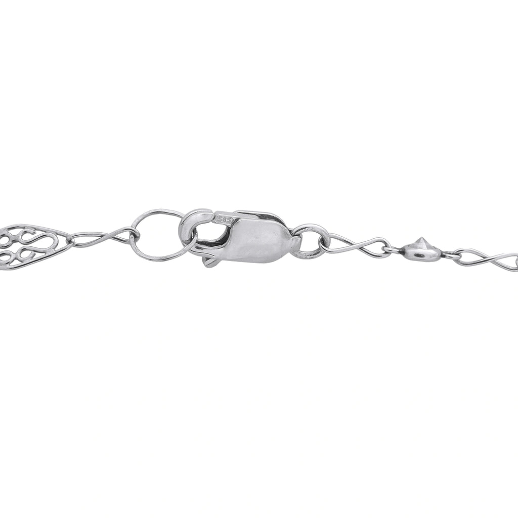 Platinum 0.50ct Diamond Station Necklace