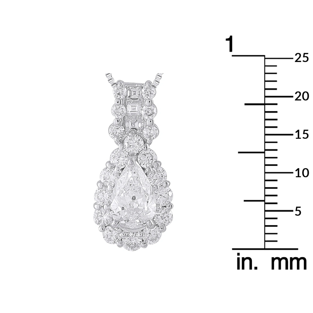 Platinum 1.98ct Diamond Pendant