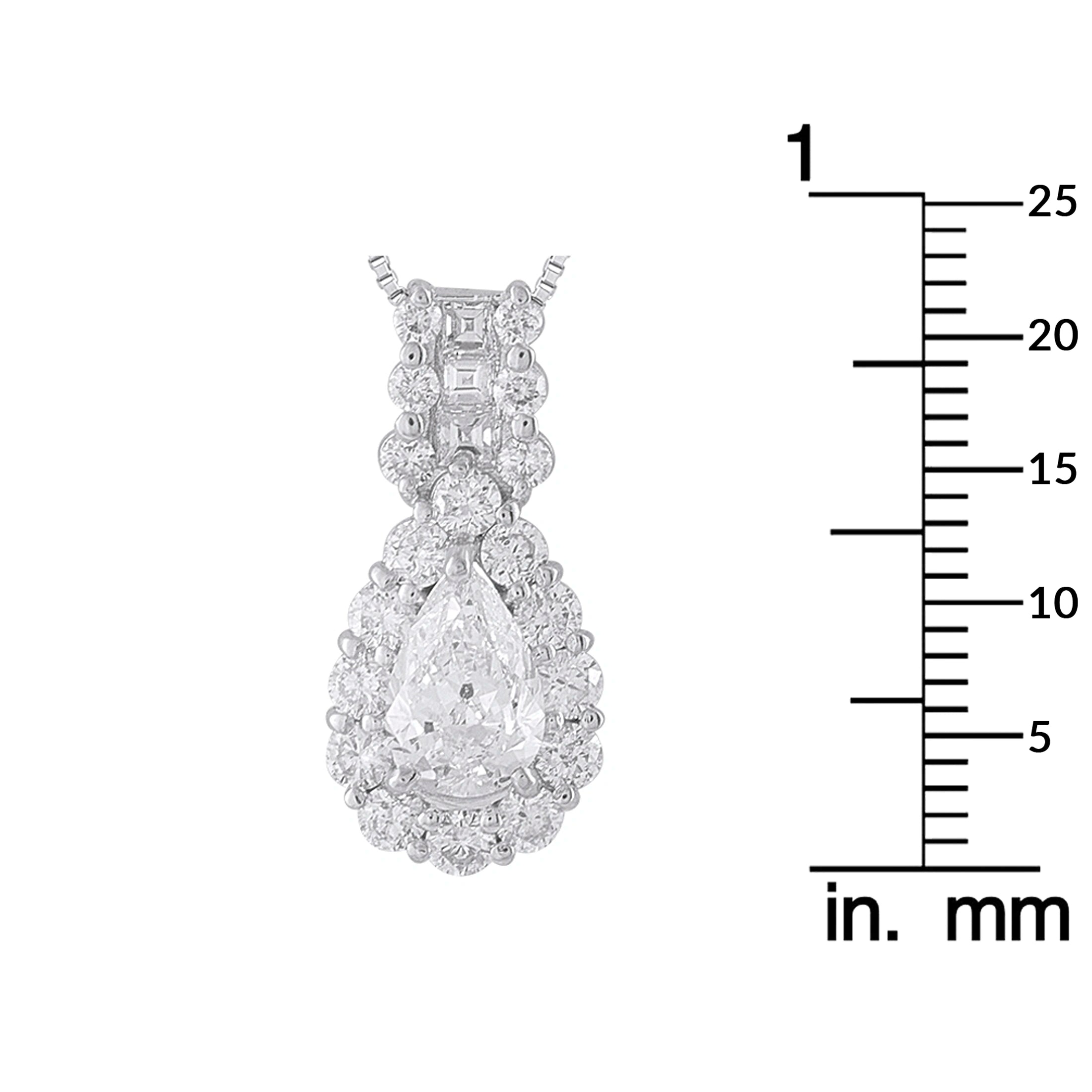 Platinum 1.98ct Diamond Pendant