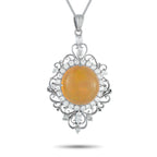 Exclusive Platinum 1.04ct Diamond and Fire Opal Necklace MF15-101525 – The design of this Exclusive  piece draws from Art Dec