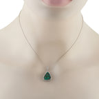 Platinum 0.60ct Diamond and Opal Necklace