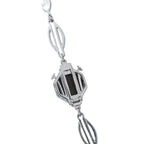 Platinum 4.60ct Diamond and Opal Necklace