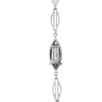 Platinum 7.40ct Diamond and Opal Necklace