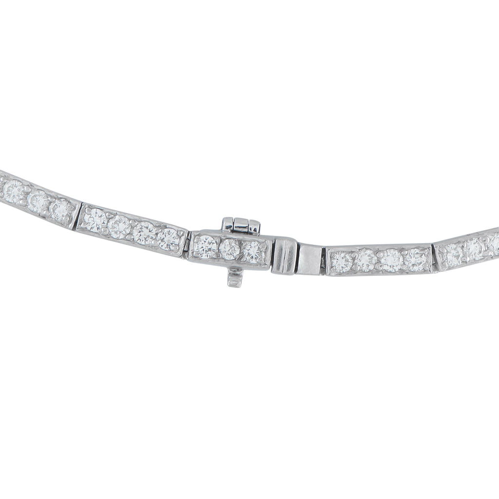 Platinum 5.60ct Diamond and Opal Necklace