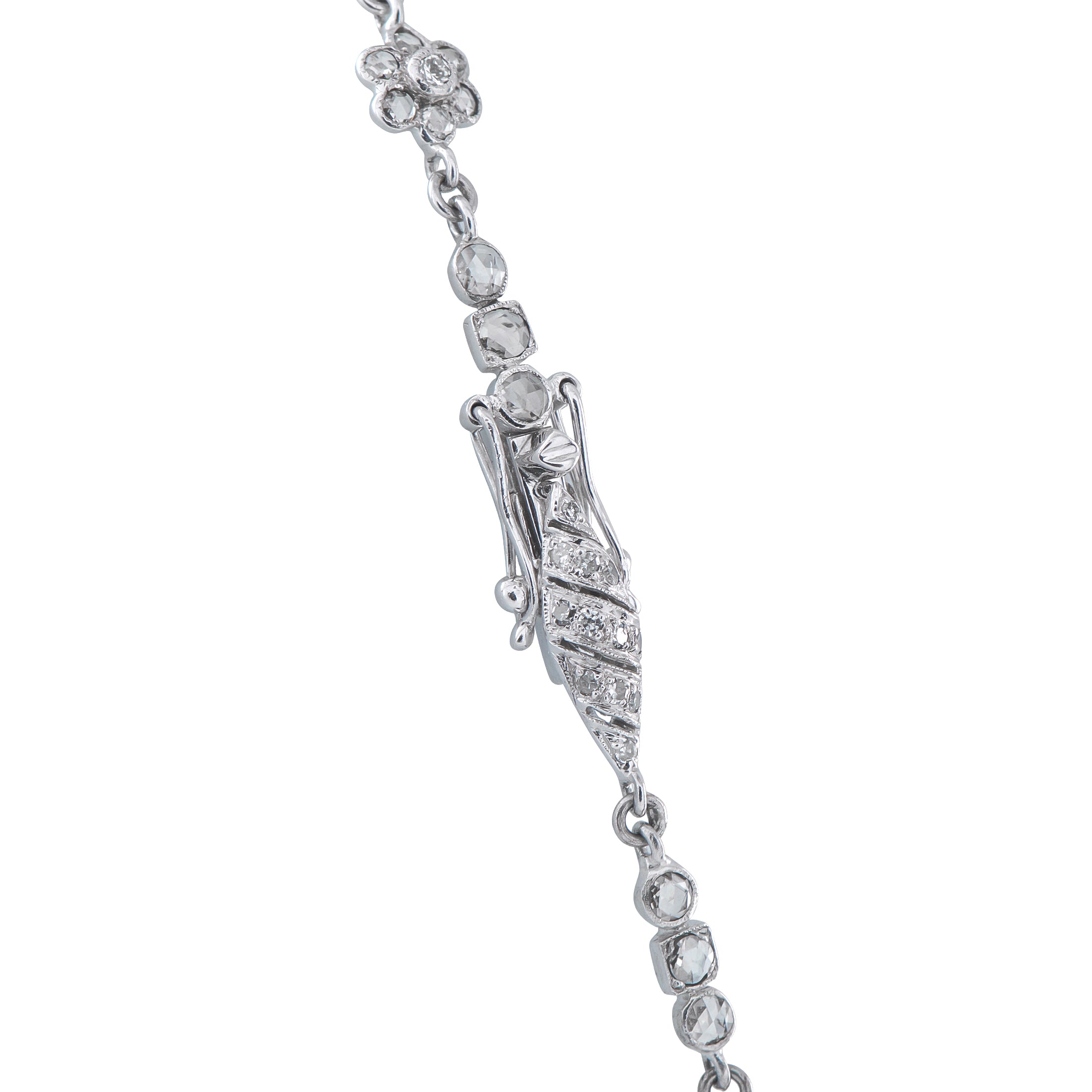 Platinum 3.12ct Diamond and Opal Pendant