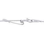 Platinum 0.06ct Diamond and Opal Pendant