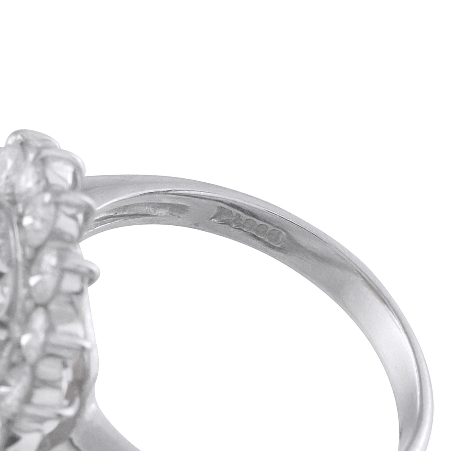 Exclusive Platinum 1.02ct Diamond and Opal Ring